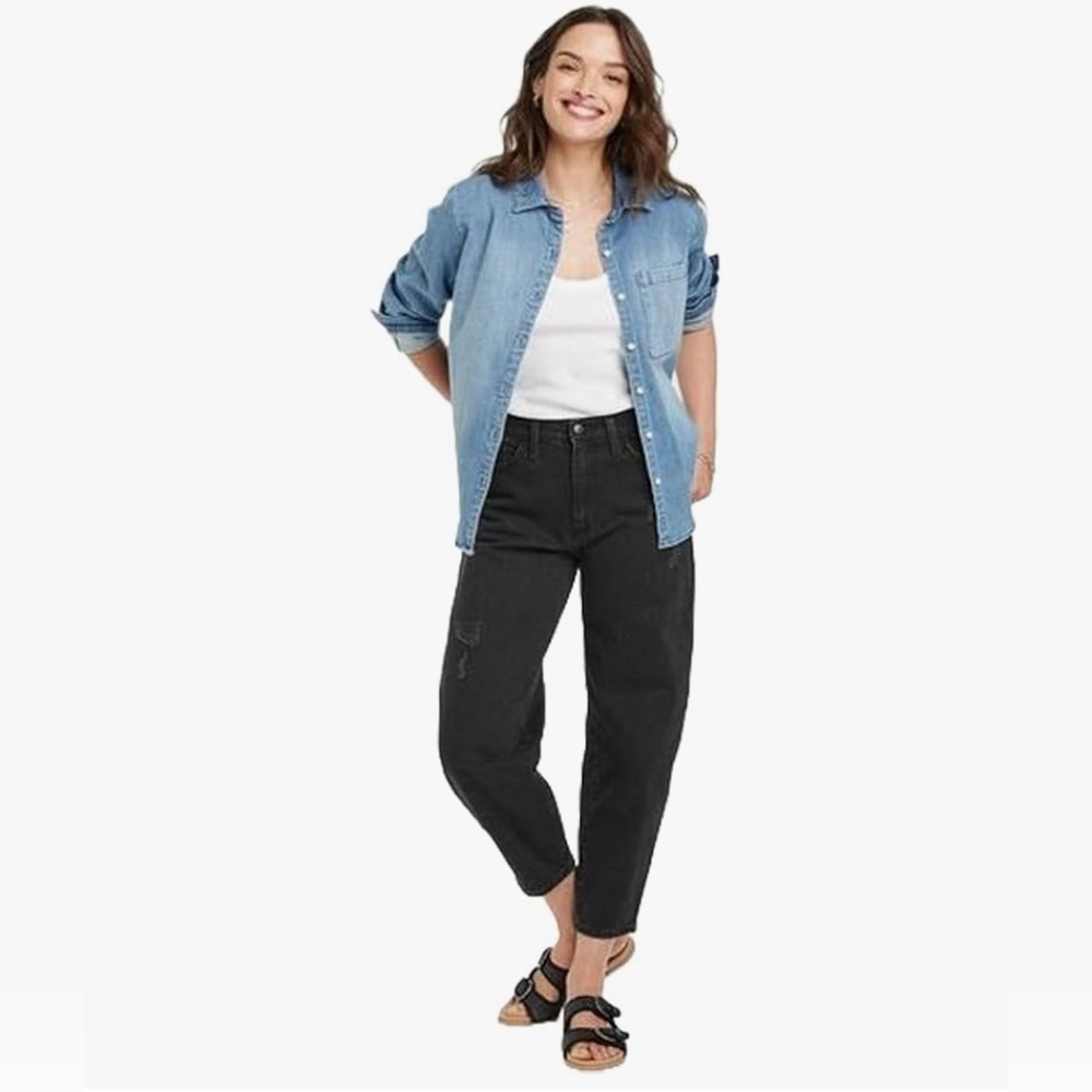 Women’s Universal Thread High Rise Vintage straight Jeans, size 6/28S - Picture 3 of 9